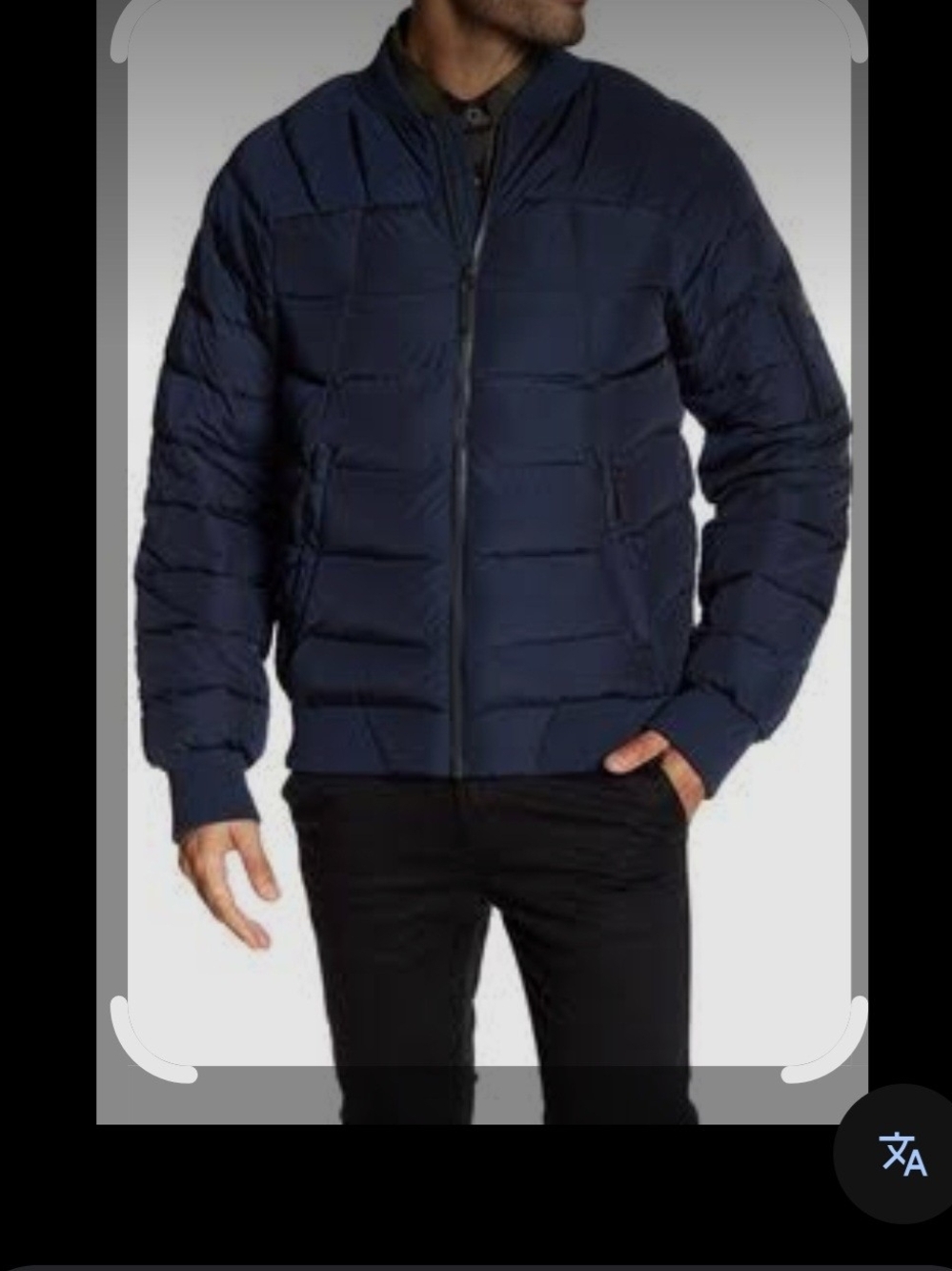 The North Face Navy Quilted Puffer Jacket